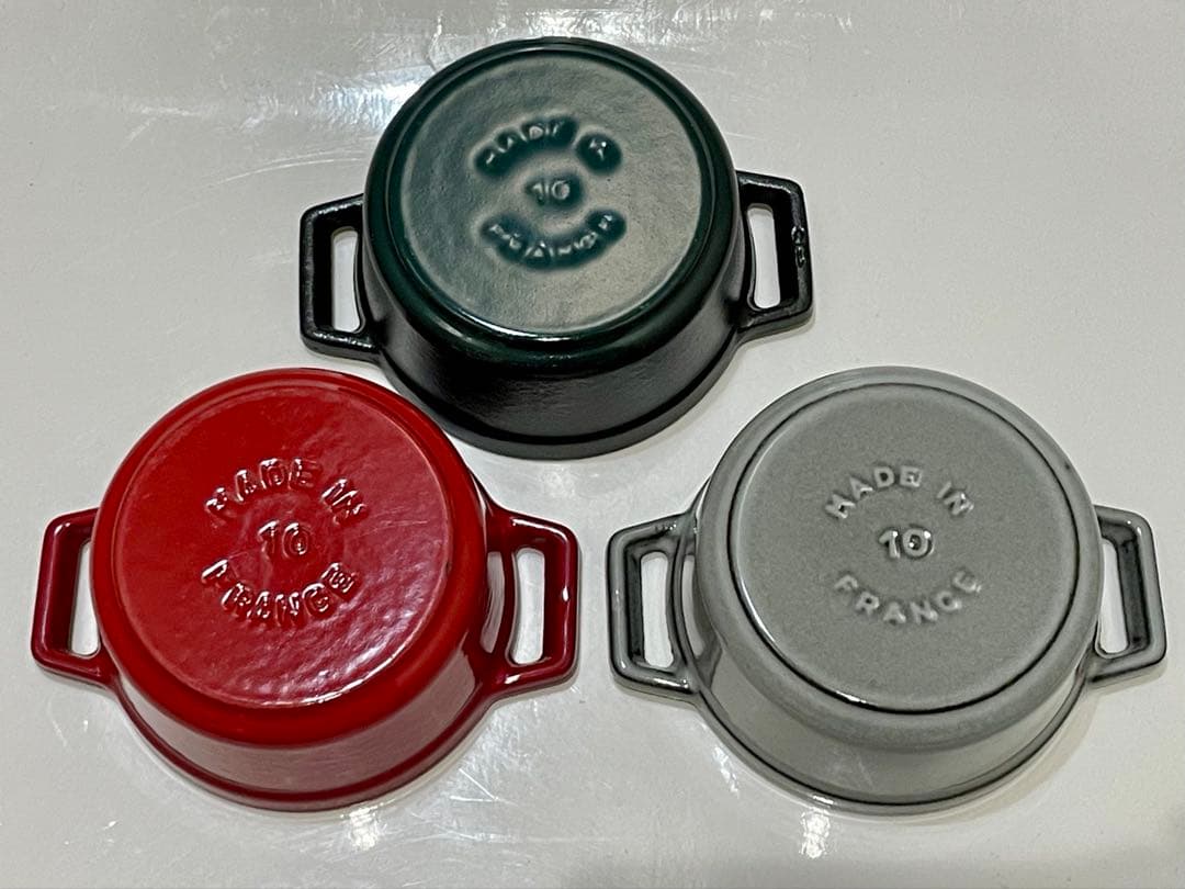 STAUB ミニココット　3個＋スタンドセット