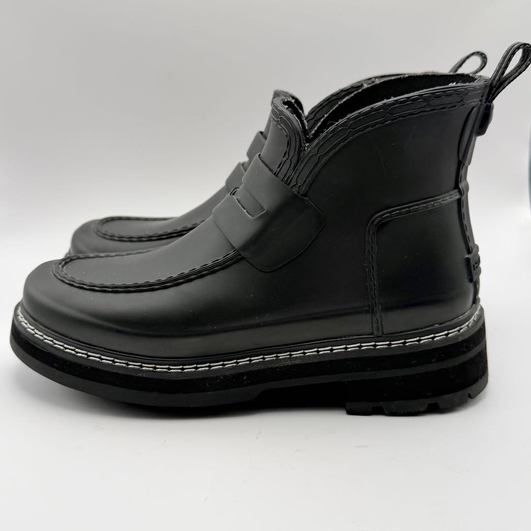 【美品】HUNTER ハンター　リファインド スティッチ ローファーブーツ　24