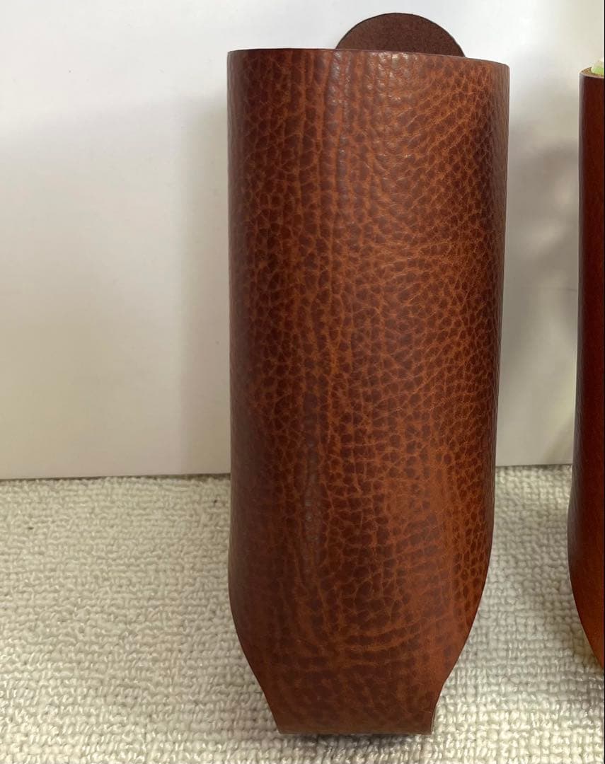 美品 organ オルガン ボトルホルダー 本革 水筒 カスターニョ HERZ