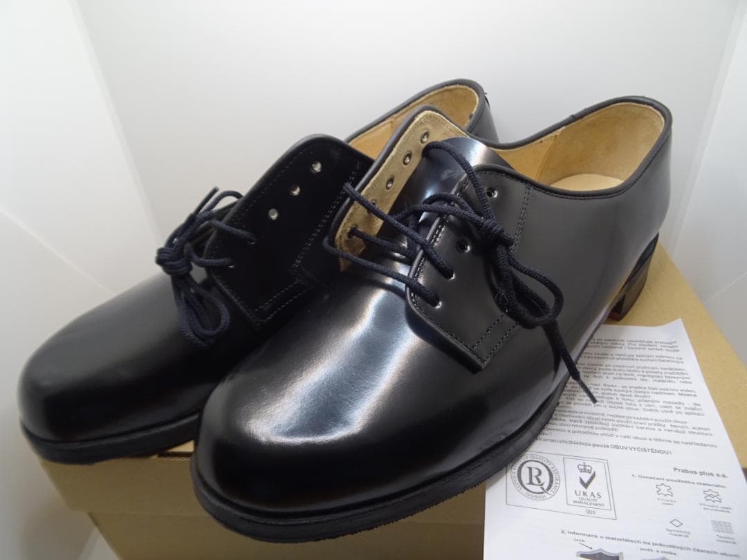 T*A様 新品チェコ軍オフィサーサービスシューズポストマンシューズ29.0cm黒