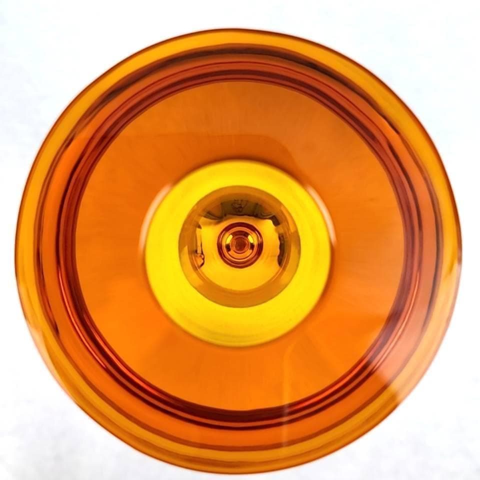 ▽美品▽バカラ　ベガ　キャンドルスタンド　ろうそく立て　箱つき　アンバー 9