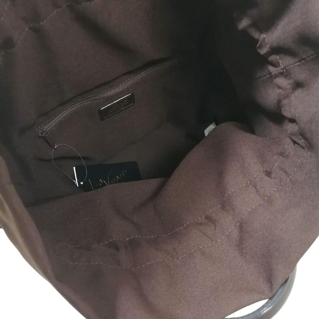 極美品✨ アルファジル　かごバッグ　ビーズ　ハンドバッグ　巾着　茶