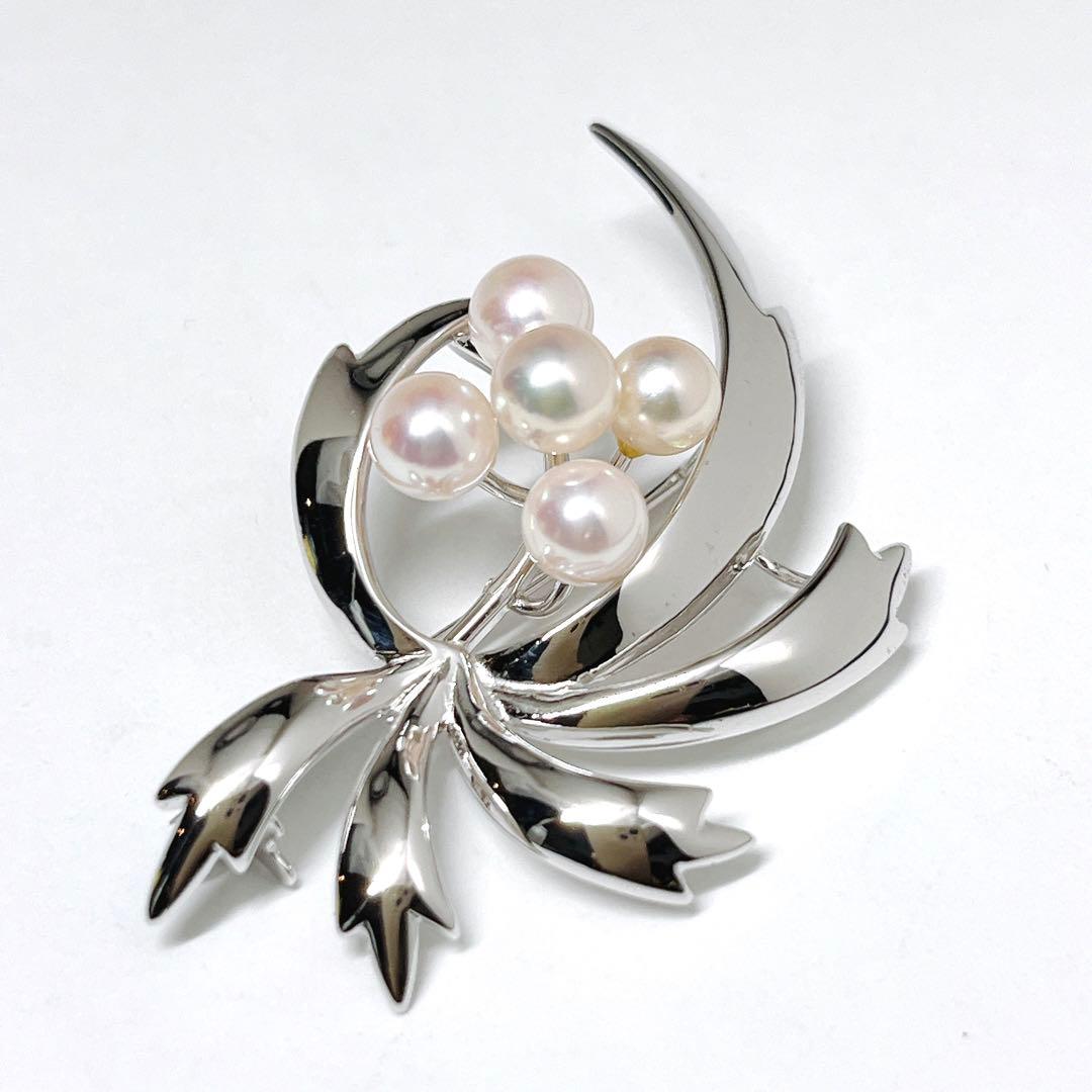 極美品✨MIKIMOTO ミキモト パール　ブローチ　コサージュ　 花