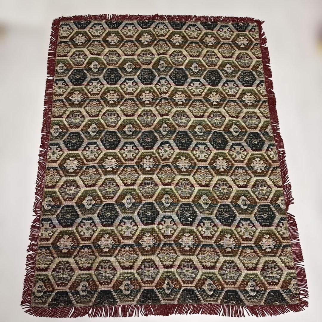 ヴィンテージ　絨毯　ラグ　レトロ