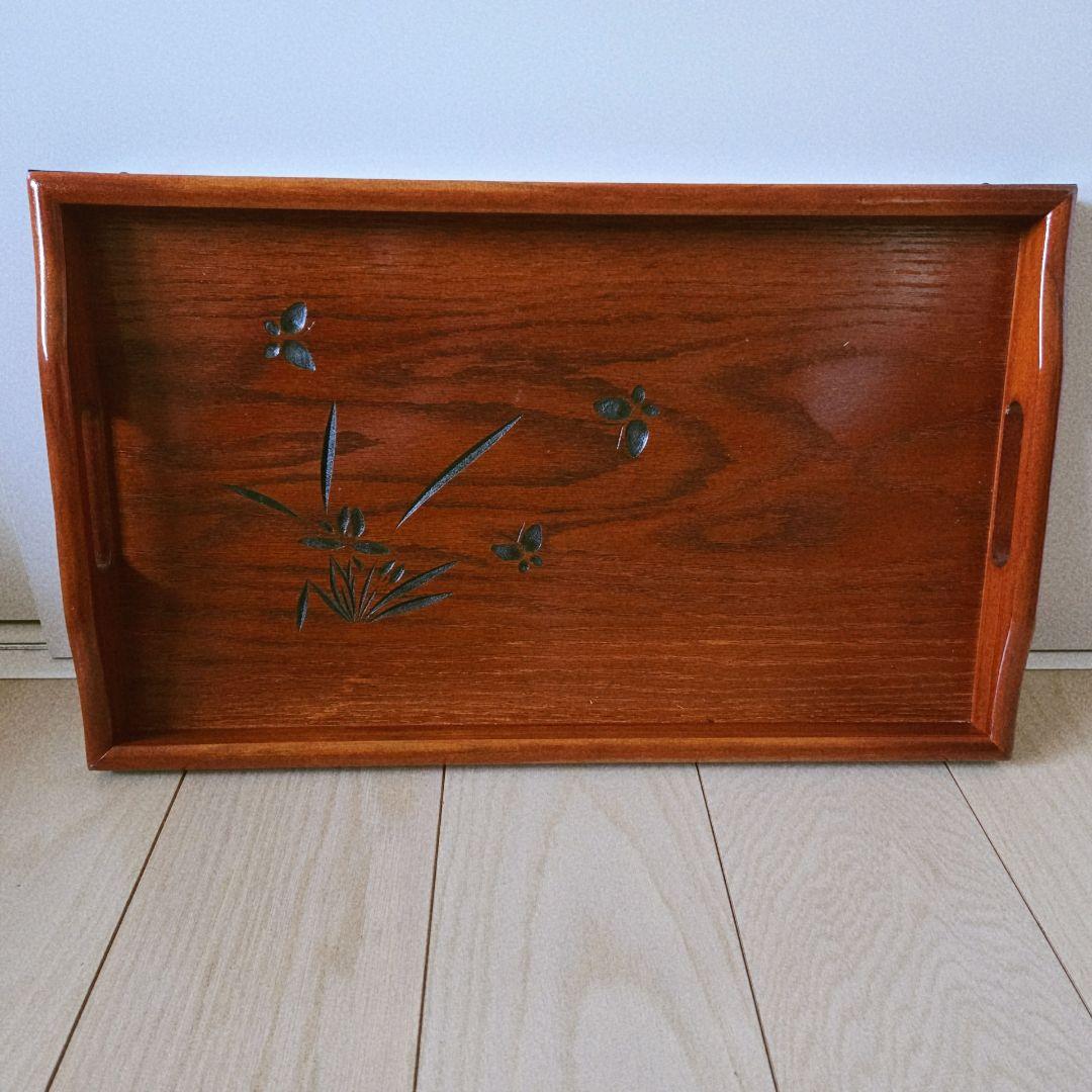 木製トレーと小皿セット