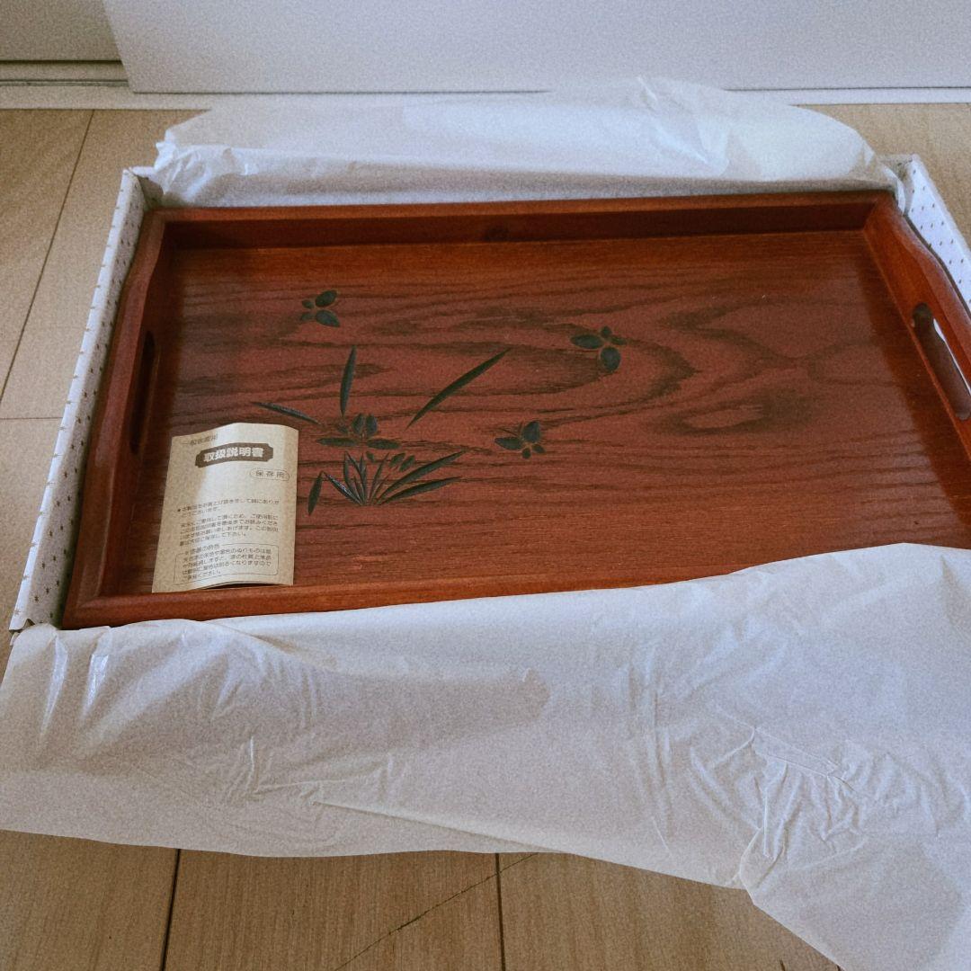 木製トレーと小皿セット