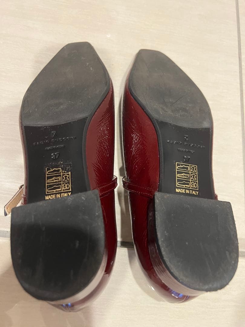 FABIO RUSCONI エナメルメリージェーン　フラットシューズ