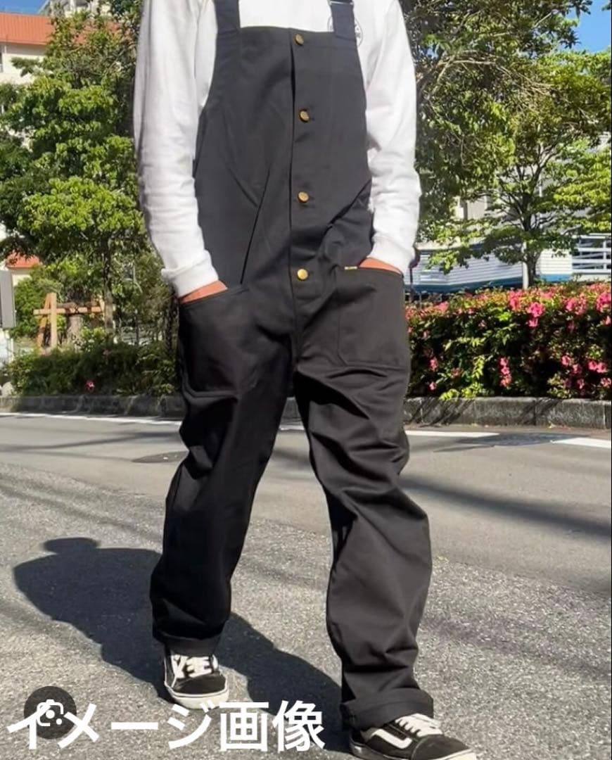 bluco ブルコ　オーバーオール　Lサイズ　ブラック