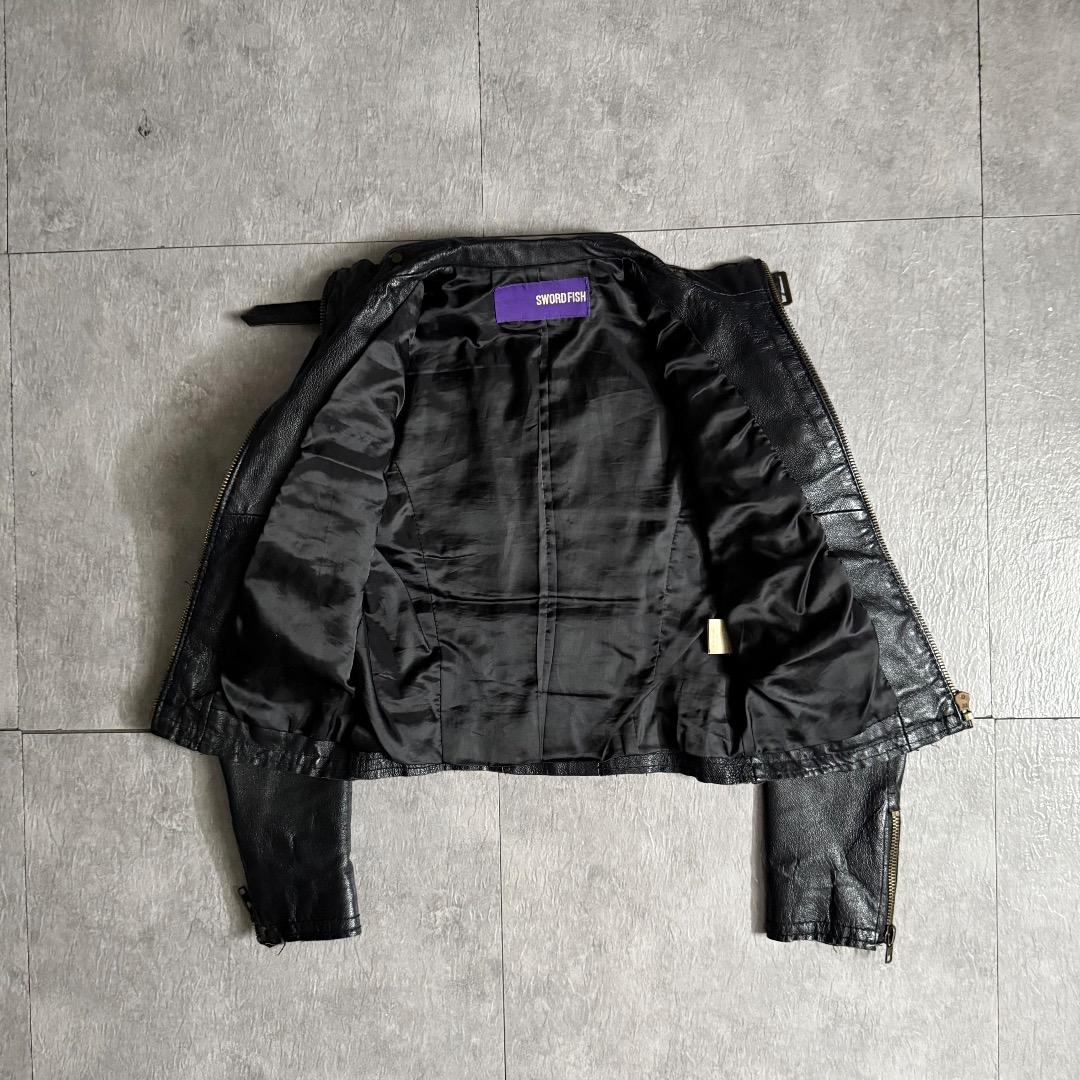 SWORDFISH シングルレザージャケット ギミック y2kグランジ 平成
