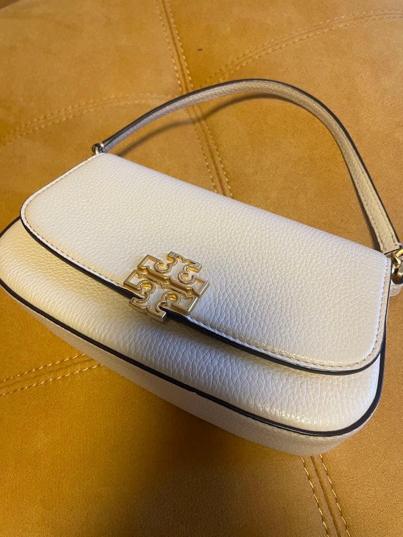 Tory Burch ホワイトレザーショルダーバッグ