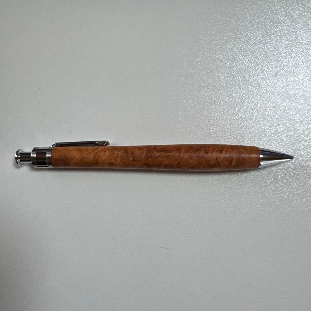 工房楔 花梨紅白　こぶ杢 シャーペン 0.5mm ペンシル楔