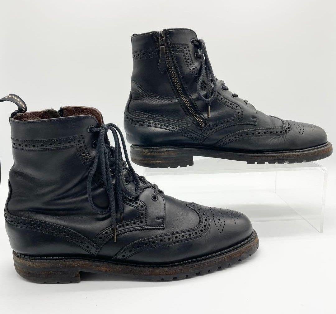 フットザコーチャー ウィングチップブーツ