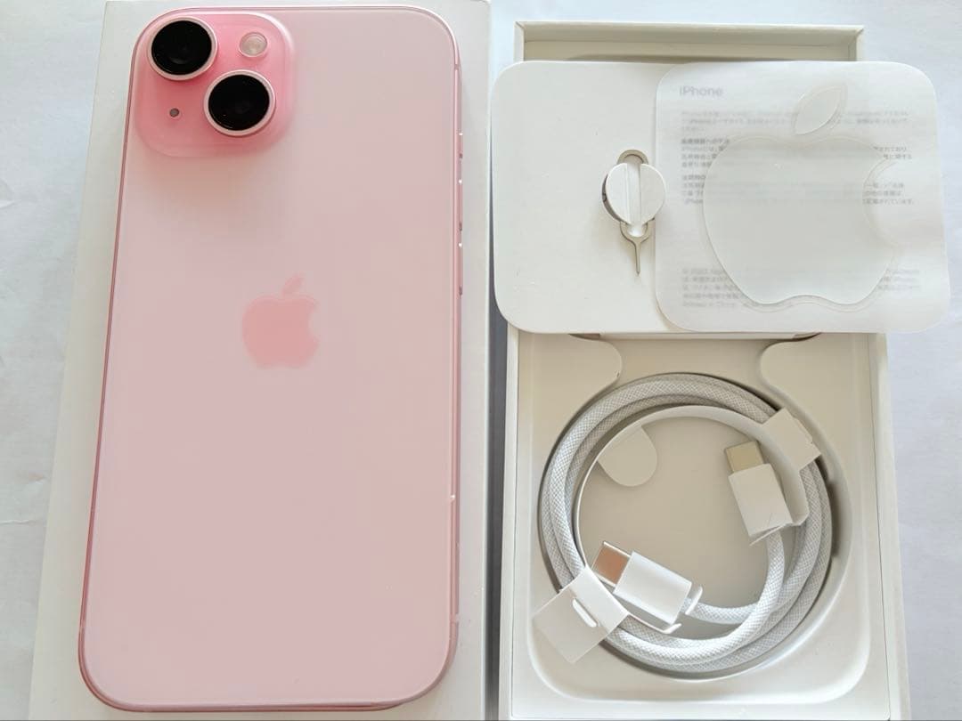 週末値下【美品】84% iPhone15 256GB ピンク　本体　SIMフリー