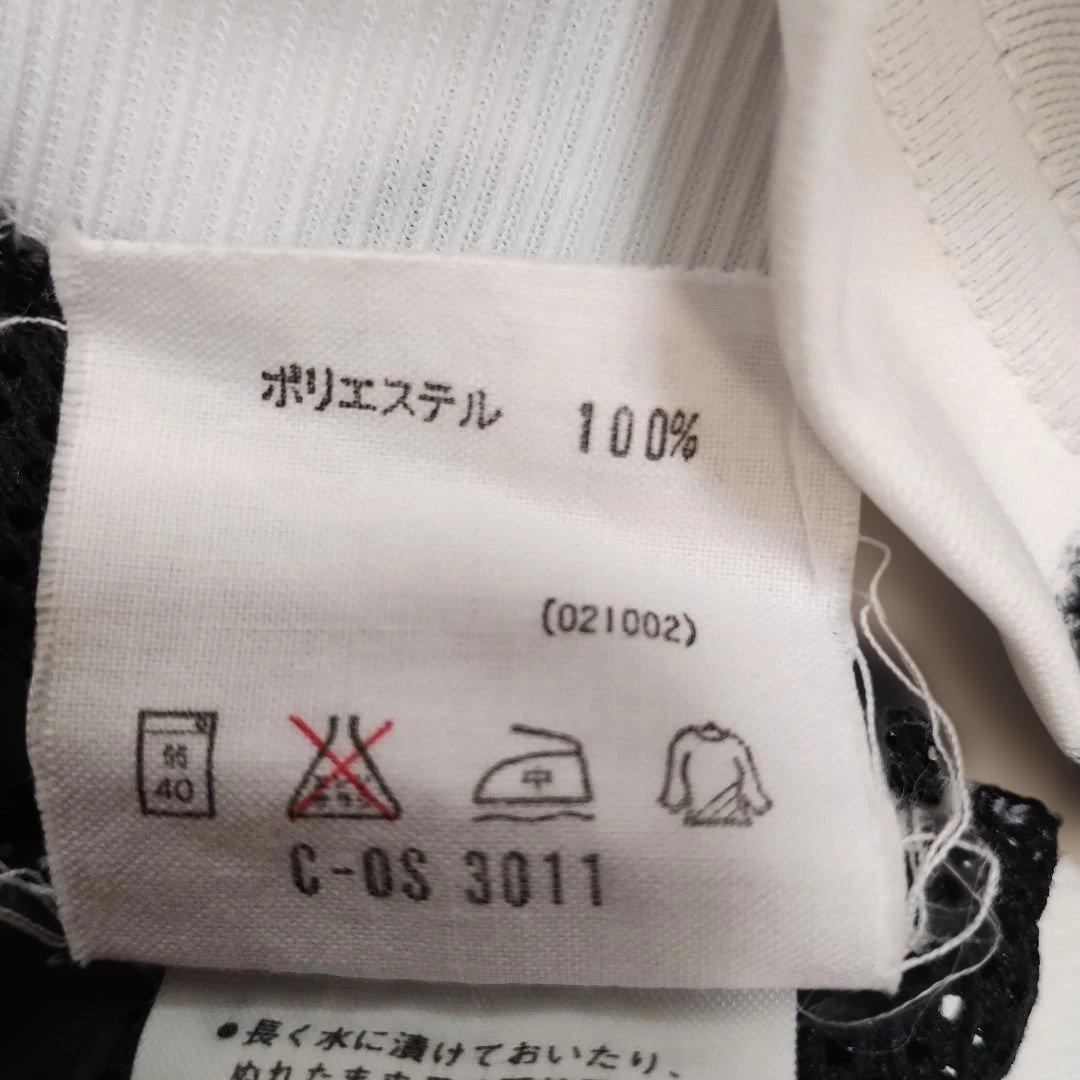 90s adidas ストライプメッシュシャツ