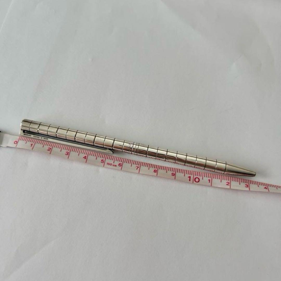 S.T.DUPONT エステーデュポン シルバー ストライプデザイン ボールペン