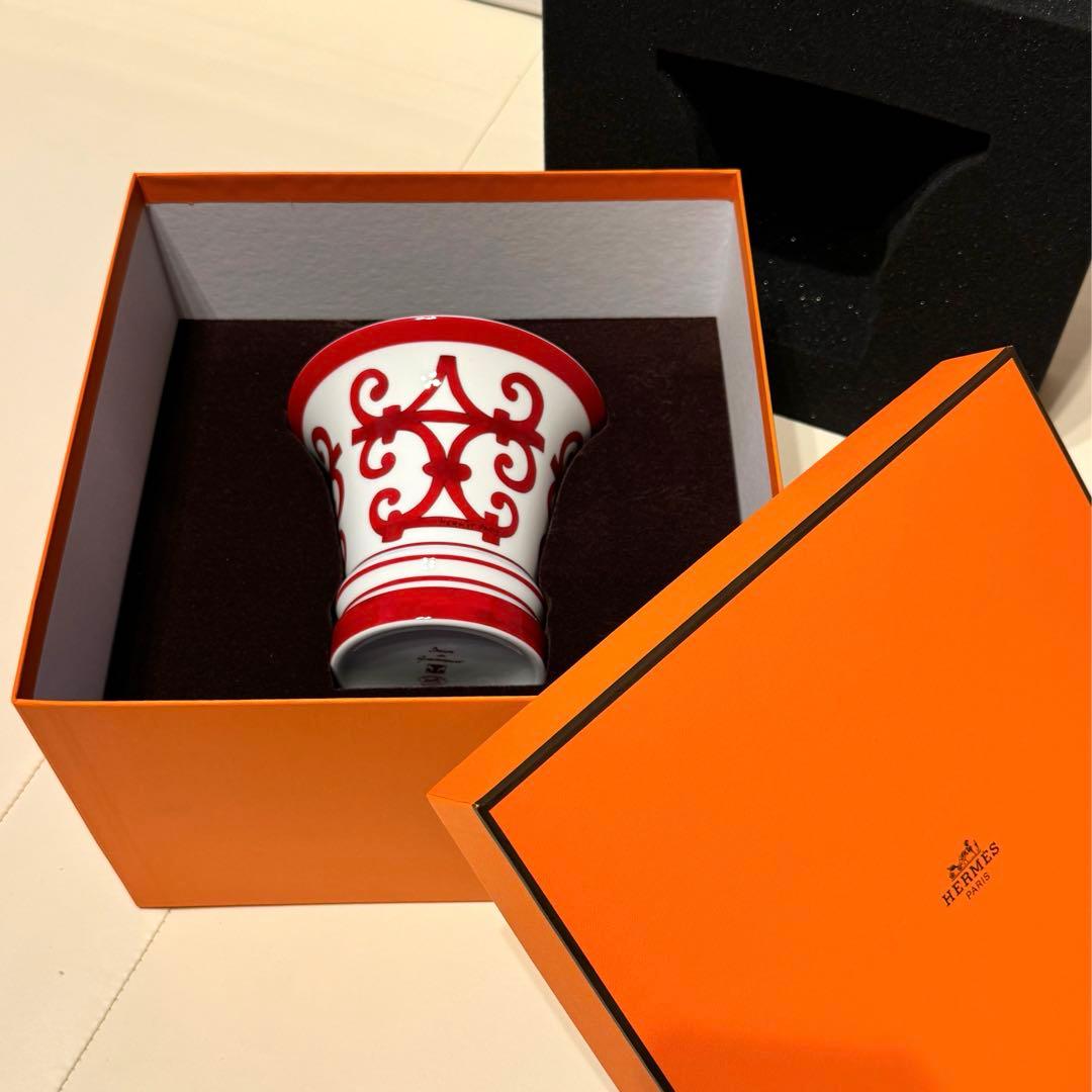 【最終値下！】エルメス　花瓶　Hermes ガダルキヴィール 　フラワーベース