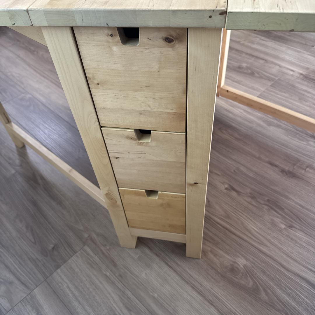 melo 様IKEA NORDEN ノールデン 折り畳み ダイニングテーブル