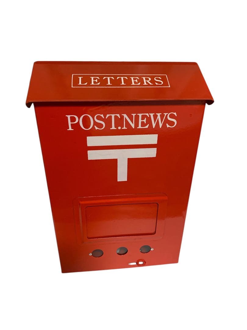 【未使用品】郵便ポスト 昭レトロ 赤 郵便受けインテリア 雑貨