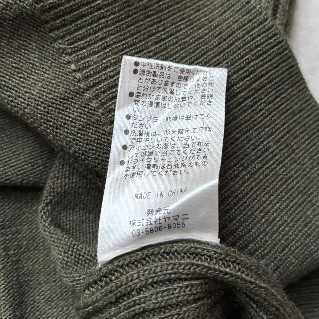 【美品】  GOLF Ｖネックニットセーター ワッペン