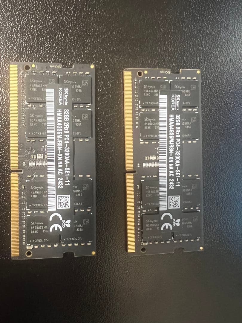 SK hynix 64GB DDR4 3200MHz メモリ (32GBx2枚)