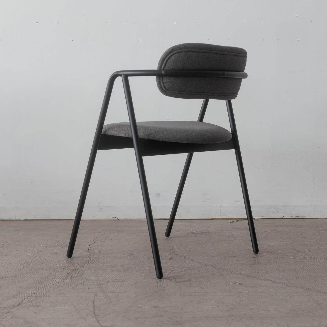 ダイニングチェア　アイアン　グレー