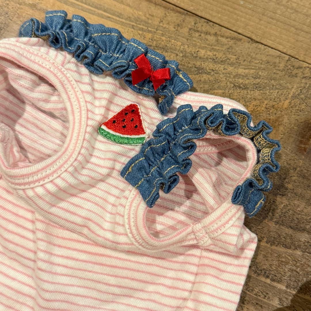 パピリーヒルズ　Miss blue pet デニムワンピースセット