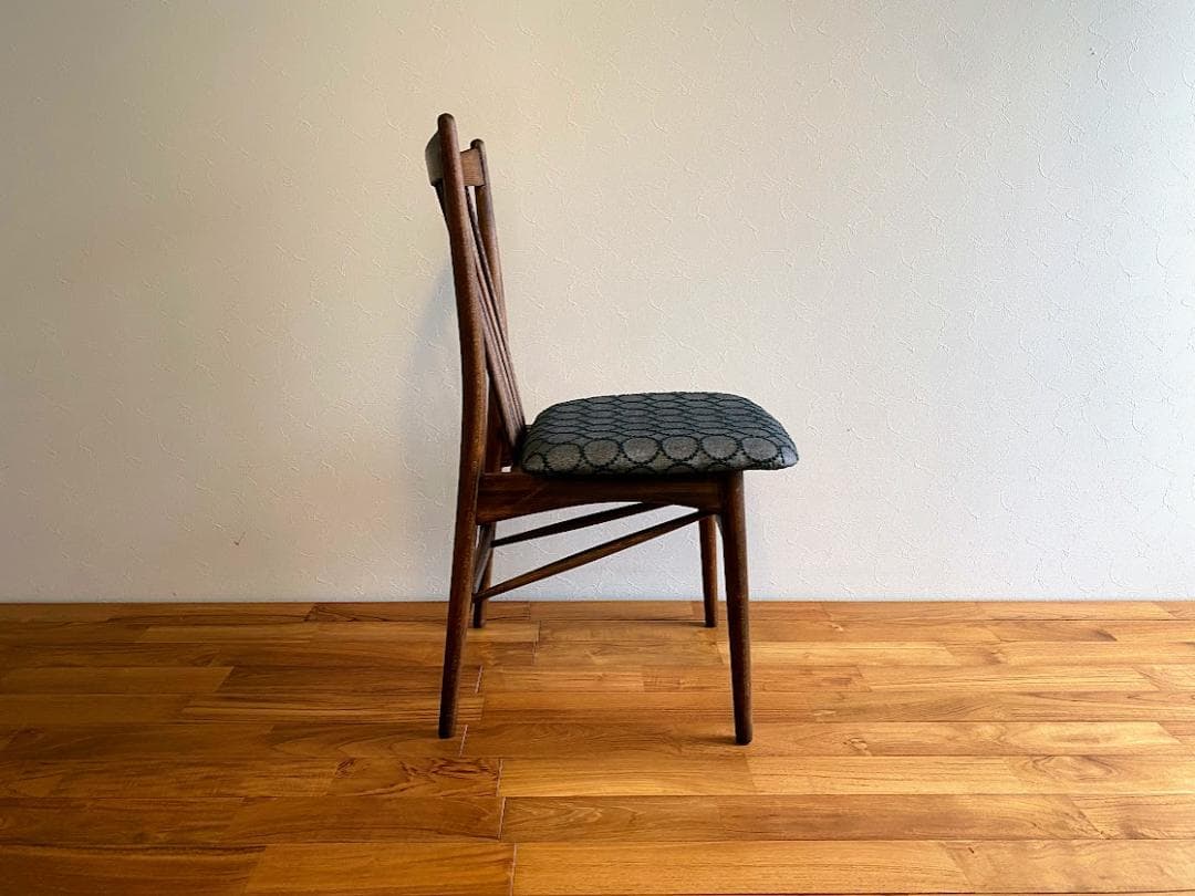 飛騨産業 70～80年代 ダイニングチェア ミナペルホネン張替済①