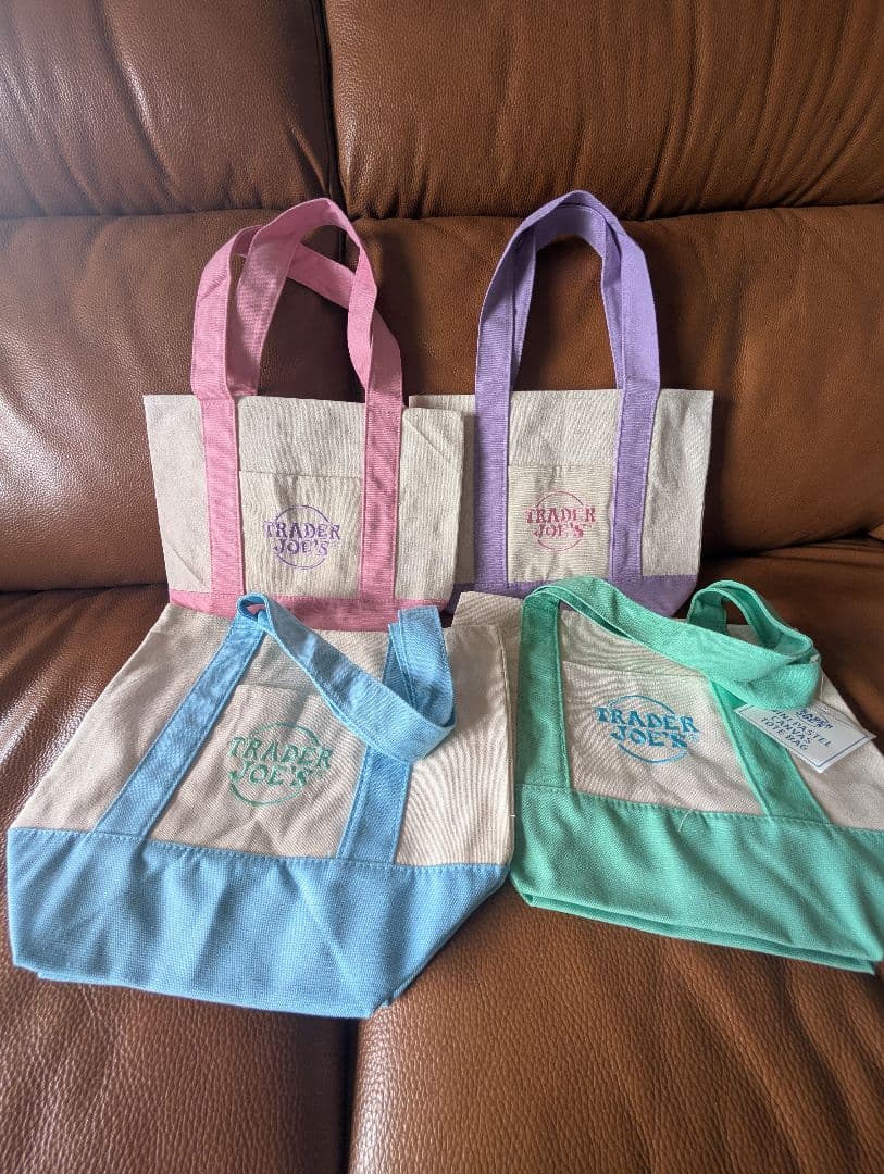 新品　Trader Joe's ミニトート 　エコバッグ コンプリート８色セット
