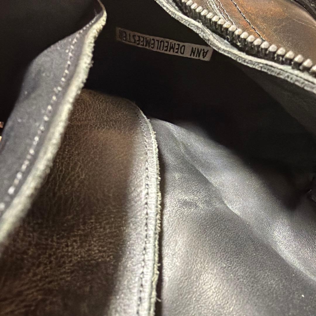 ANN DEMEULEMEESTER ブラックロングブーツ