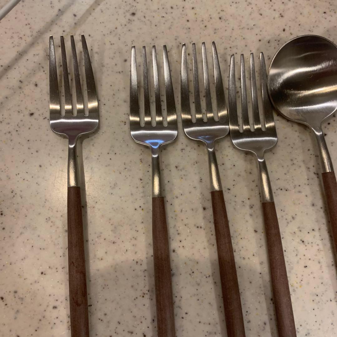 【新品未使用】クチポール ゴア Cutipol デザートフォーク スプーンセット