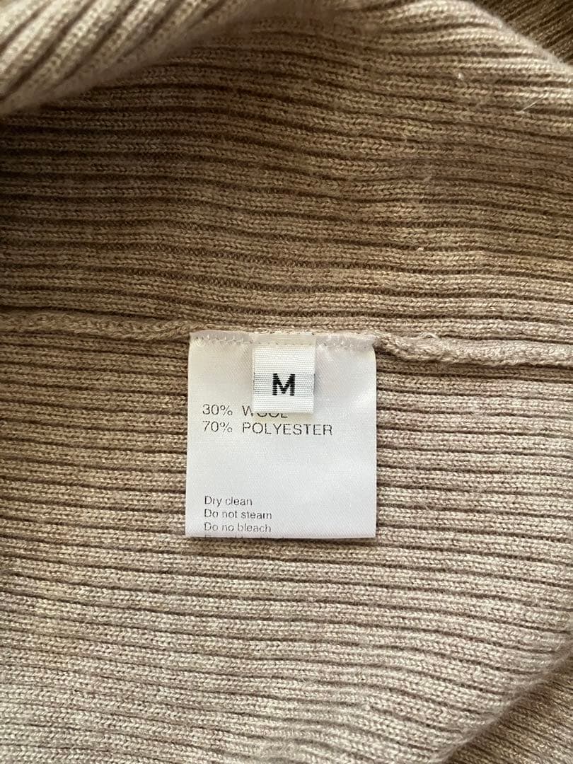 トップス CLANE COLLAR RIB CARDIGAN