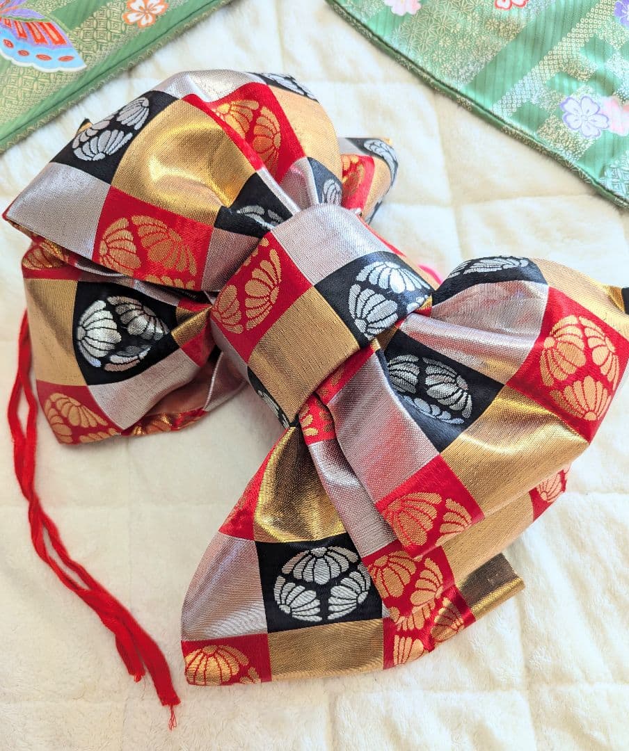 値下げ☆七五三着物セット、7歳用　造り帯　正絹