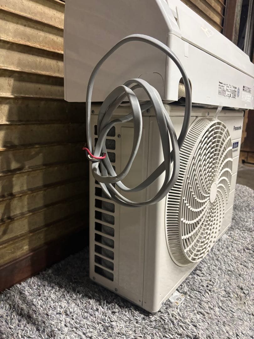 パナソニック 6畳 エアコン 室外機 室内機 CS-J229C-W 2019年製