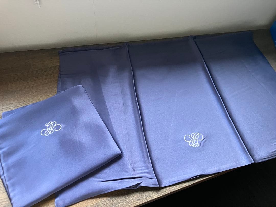 ジェラートピケ　シルクピローケース　2枚セット