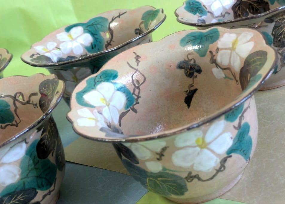 京焼　乾山写　５客セット