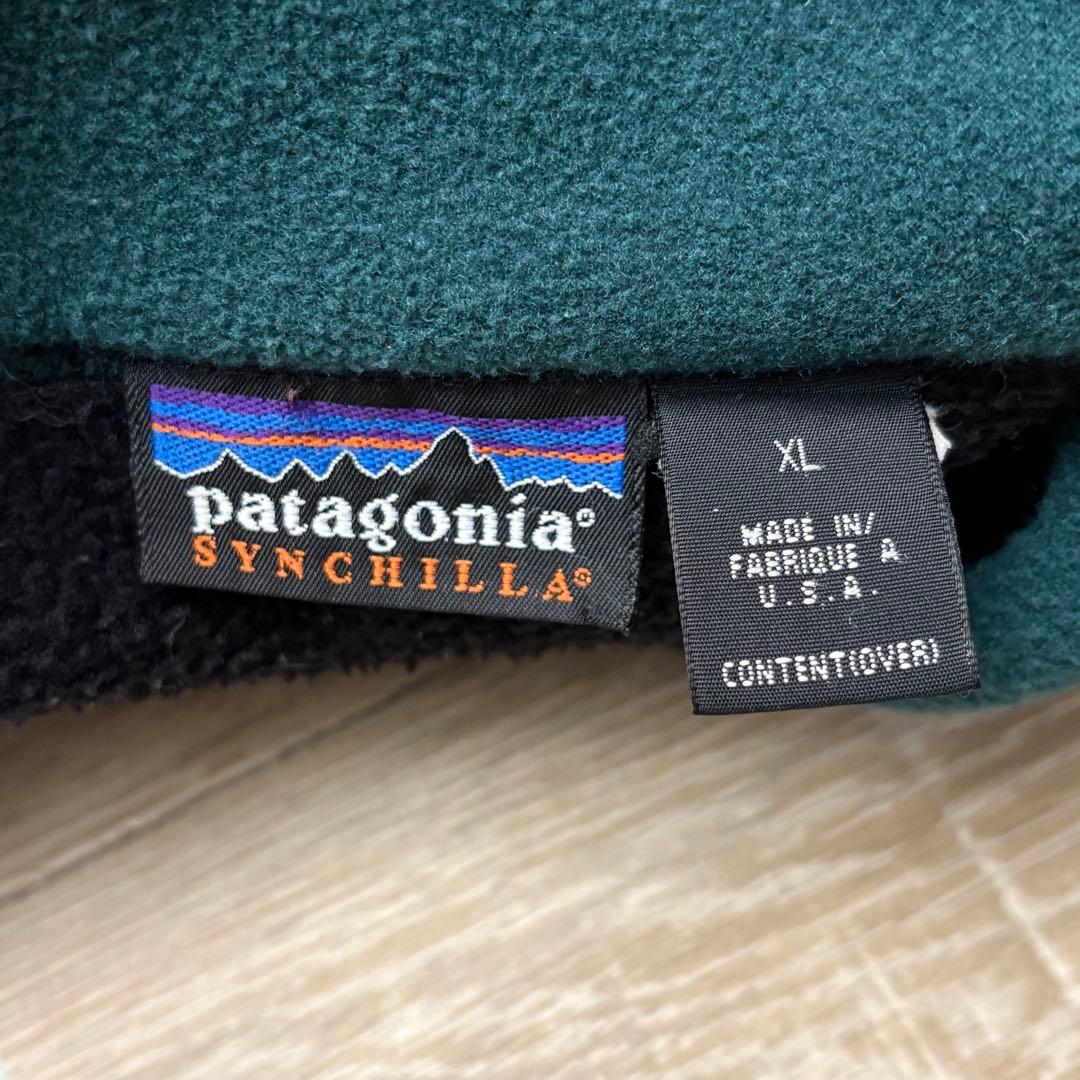 USA製 patagonia パタゴニア シンチラ フリースベスト XL 黒