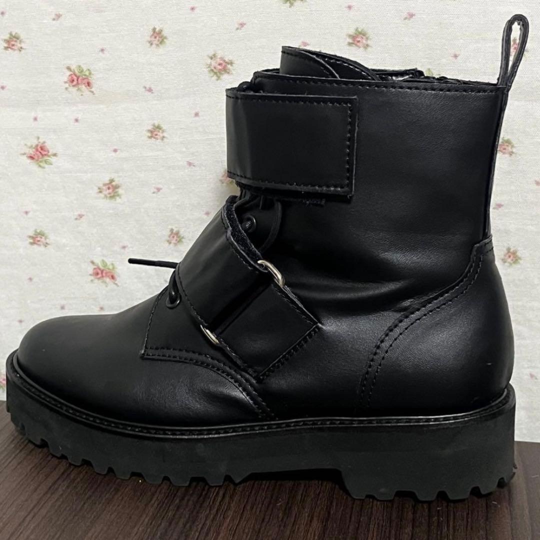zucca レースアップベルトブーツ ブラック Mサイズ レザー ブーツ