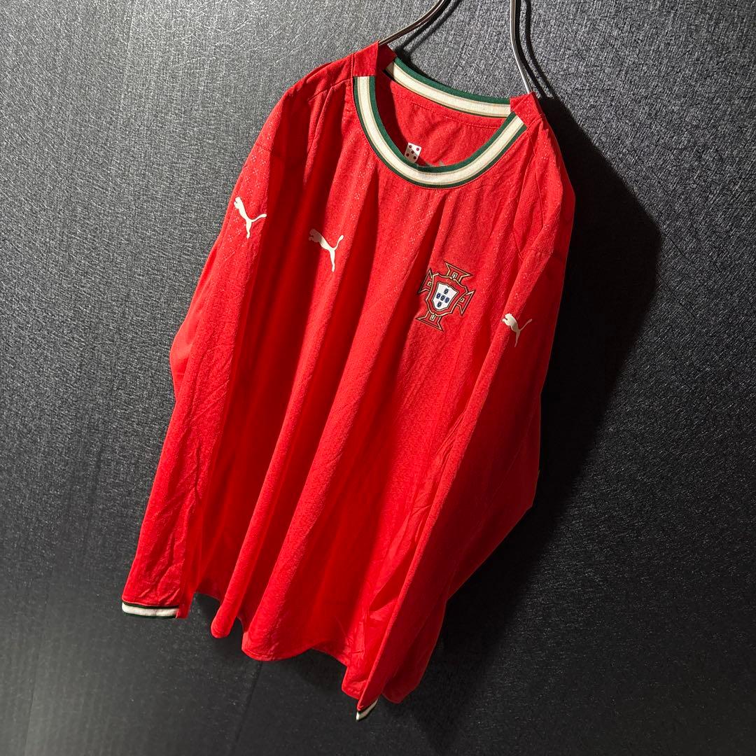 【★ポルトガル】 PUMA 古着 サッカー メンズ ユニフォーム 長袖 2XL