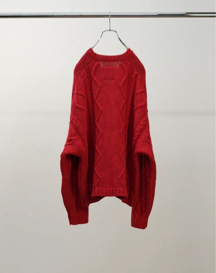 トップス ANCELLM CABLE STICH KNIT