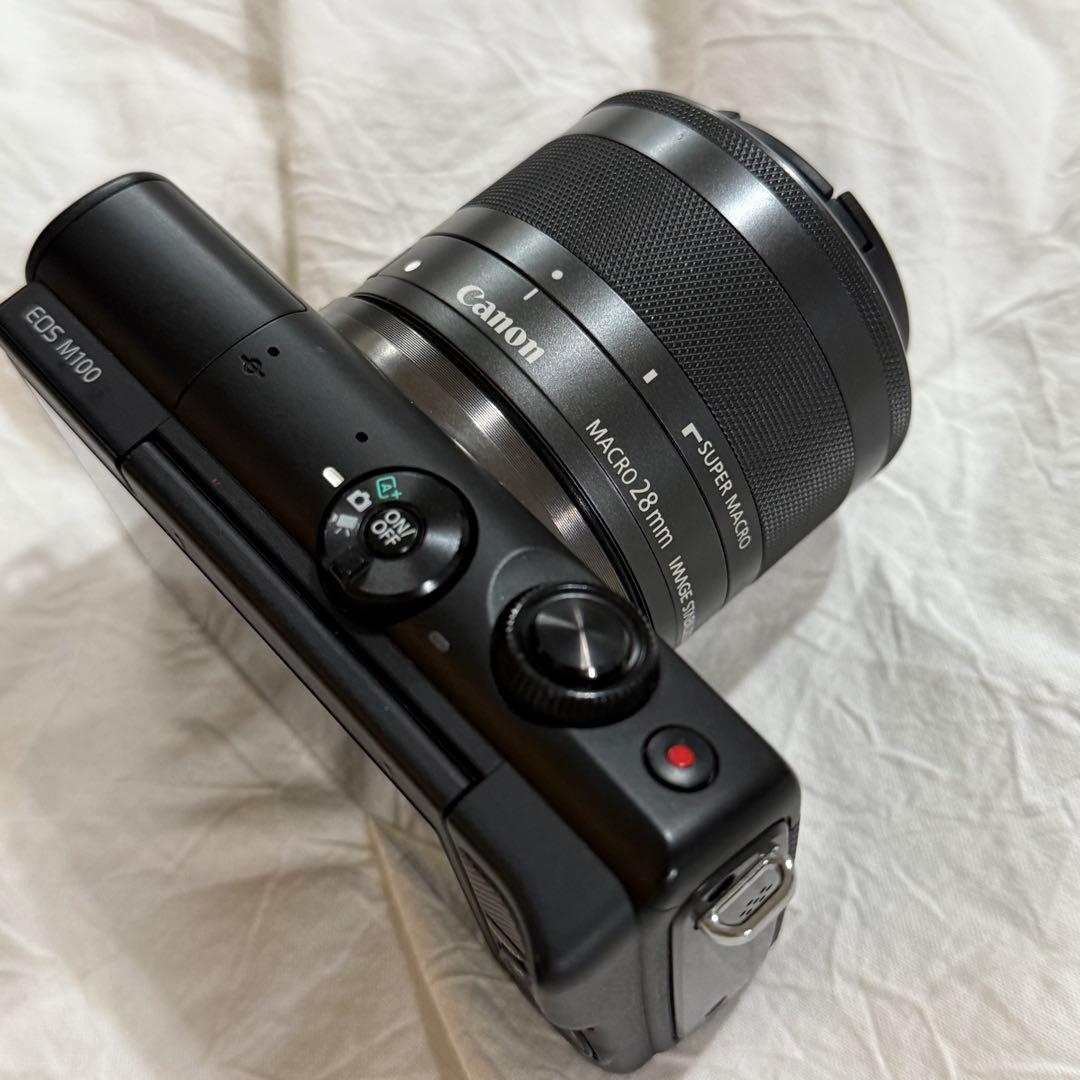 【美品】CanonEOS M100＋EF-M28mm F3.5マクロレンズセット