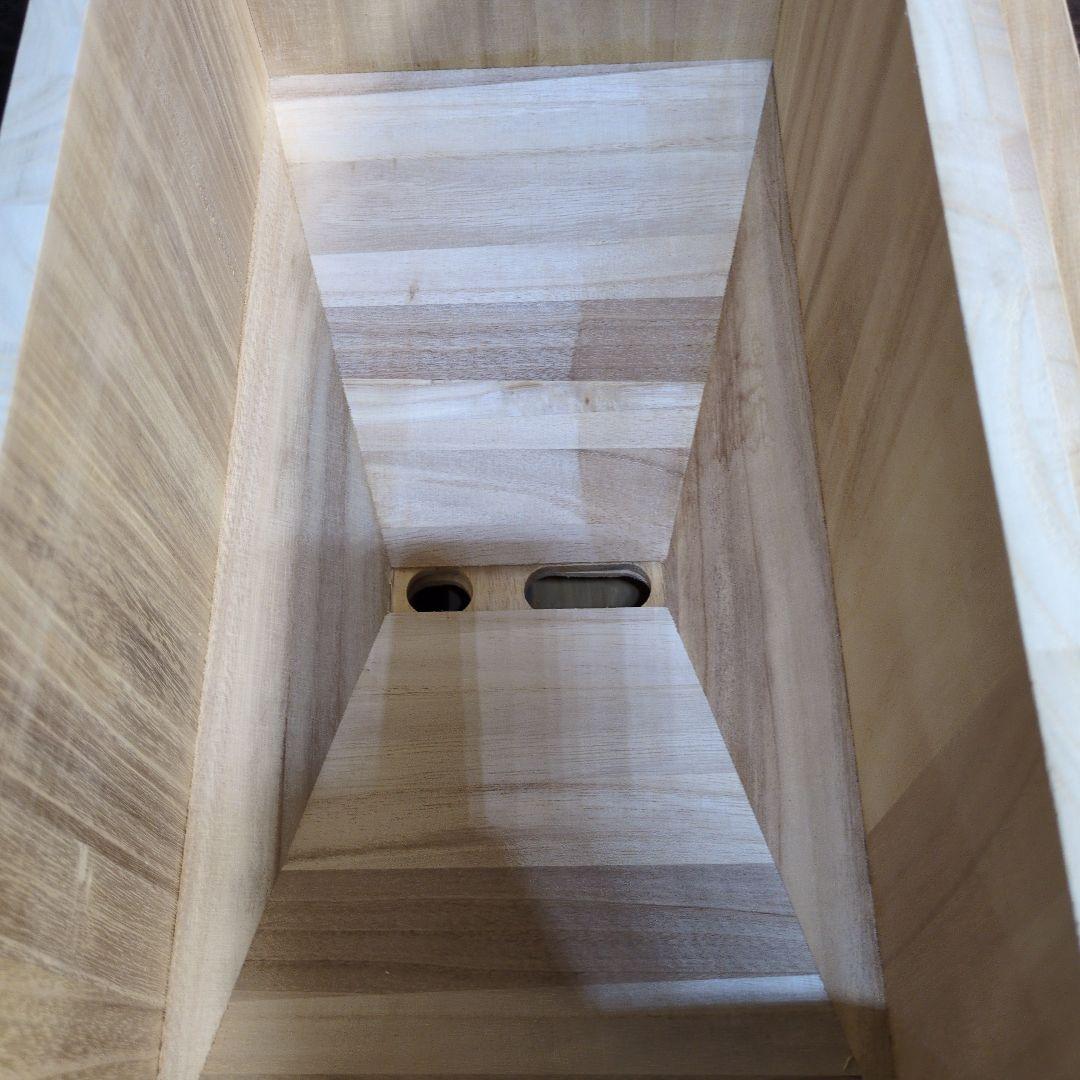 こめびつ　プッシュ式　桐