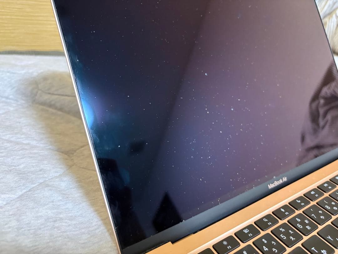 MacBookAirM1 2020画面割れ起動OK操作可8GB/256GB