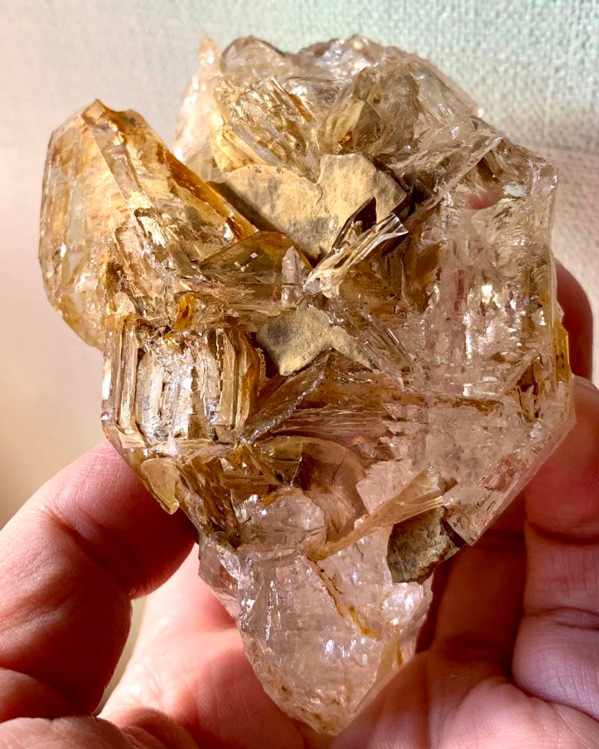 ダイヤモンド系骸骨水晶-15/スケルタルクォーツ/マルチクラスター