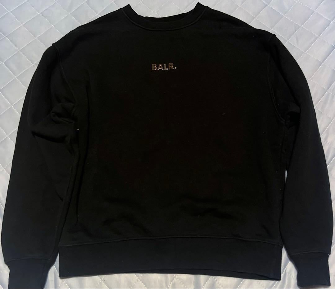 完売品　美品　BALR. ブラック スウェット トレーナー メタル　刺繍10