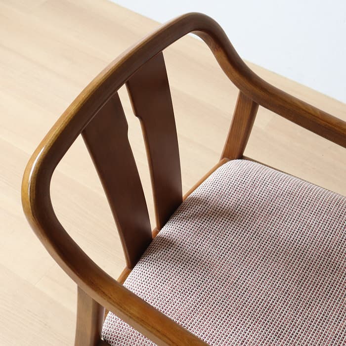 オールド カリモク アームチェア レトロ 肘付イス