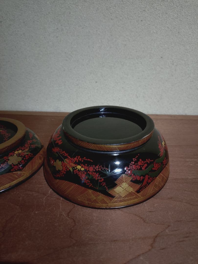 秀衡椀 南天紋 椀