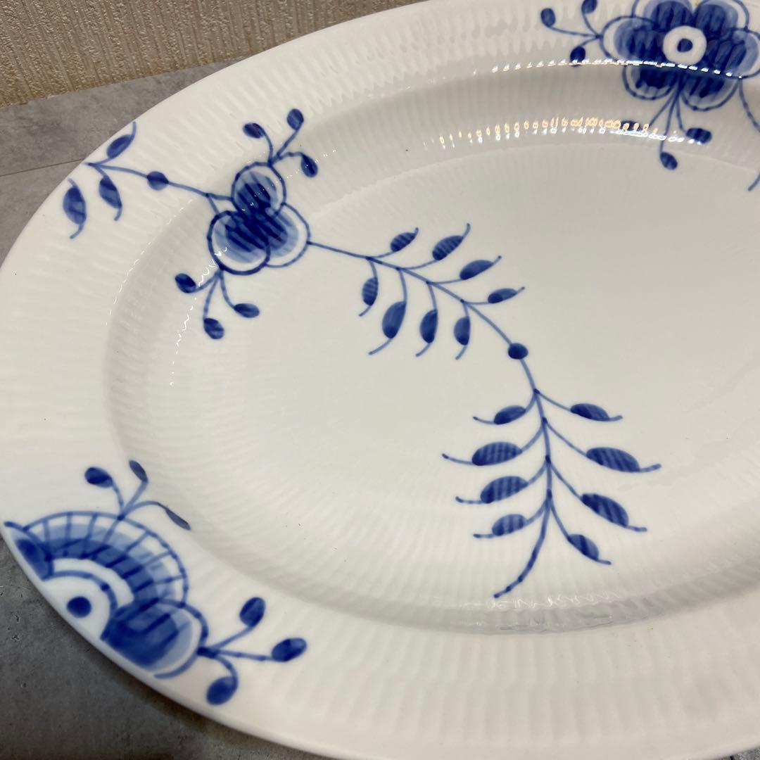 ロイヤルコペンハーゲン⭐️ブルーフルーテッド メガ オーバルディッシュ