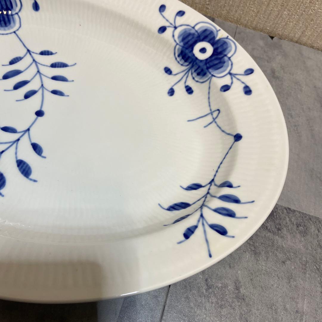 ロイヤルコペンハーゲン⭐️ブルーフルーテッド メガ オーバルディッシュ