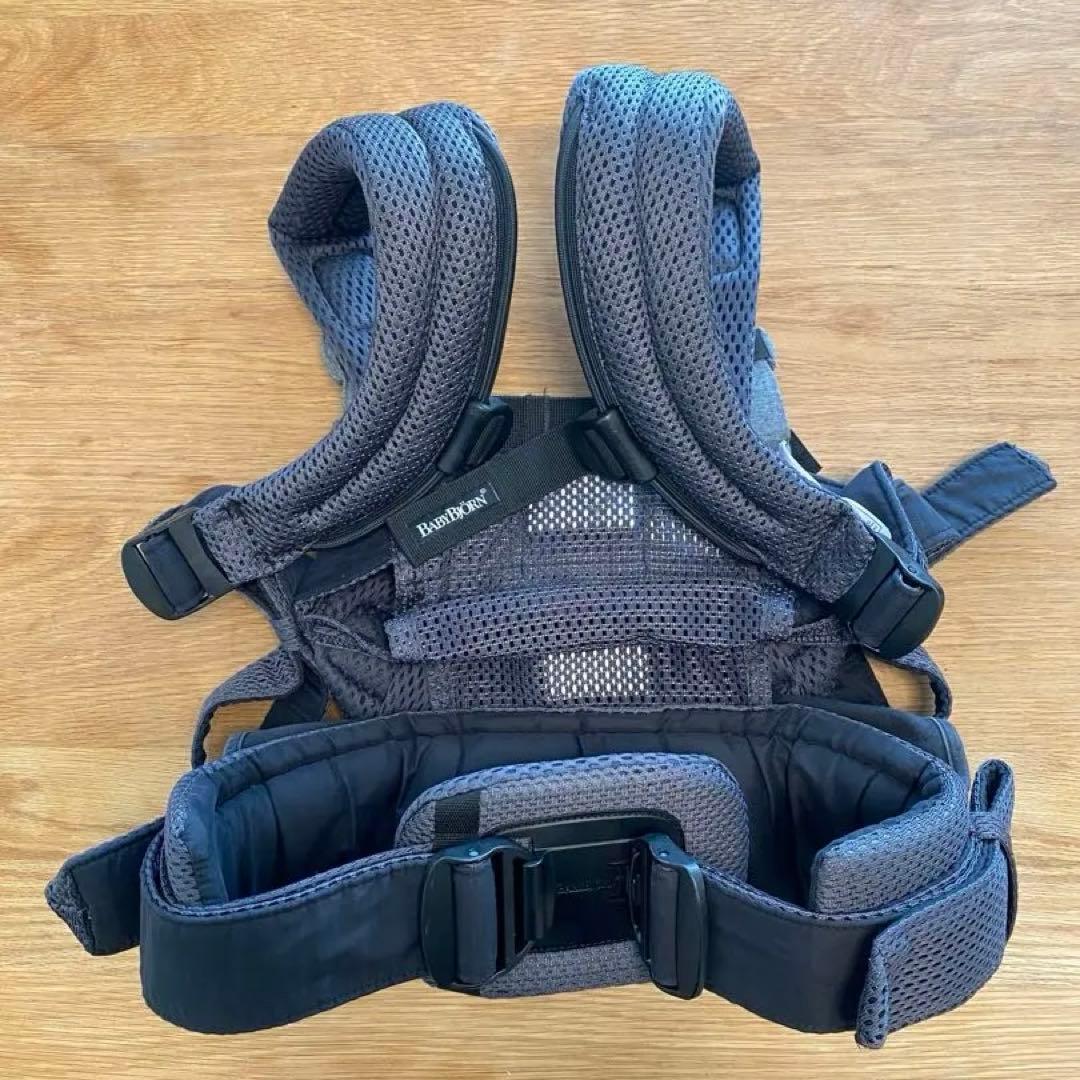 【美品】BABYBJORN 抱っこ紐 ハーモニー　アンスラサイト　説明書付き