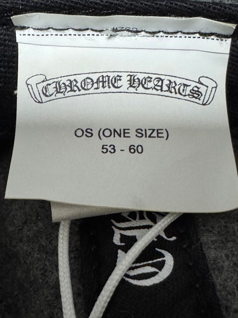 【Rinkan 鑑定済】クロムハーツ ウール キャップ クロスパッチ セメタリー